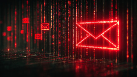 Cybercrime and Information Theft Digital Email Envelope Intrusion with Internet Protection Measuresの素材