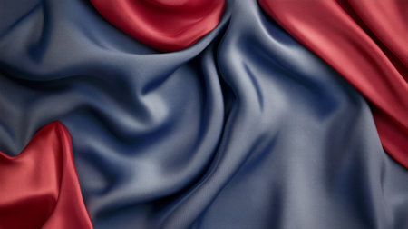 Elegant Draped Fabrics in Deep, Rich Hues with Soft Textures and Perfectly Smooth Folds for Stylingの素材