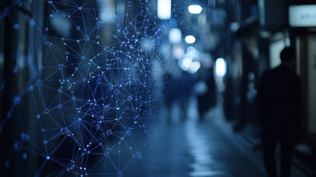 Tokyo Cityscape with Sens Ji Temple, Merging Tradition and Modern Technology in Visualsの素材