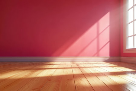 Bright and Serene Minimalist Interior with Warm Hardwood Flooring and Abundant Natural Lightの素材