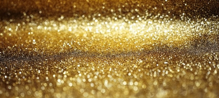 Elegant Golden Glamourous Sparkling Background Design for Celebrations and Holiday Season Eventsの素材