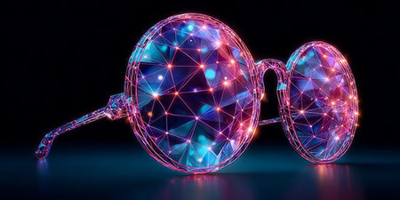 Stylish Vector Glasses Geometric Frames and Low Poly Design for a Modern Aesthetic Appealの素材