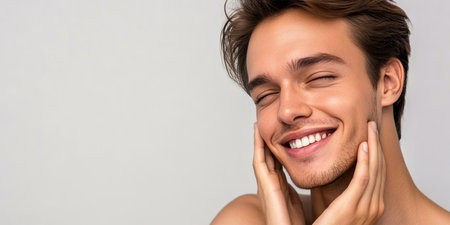 Radiant Beauty Unveiled Celebrating Youthful Skin and Wellness with a Touch of Optimism and Careの素材