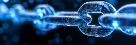 Abstract Digital Interconnection Background with Data Connection and Blockchain Technology Conceptsの素材