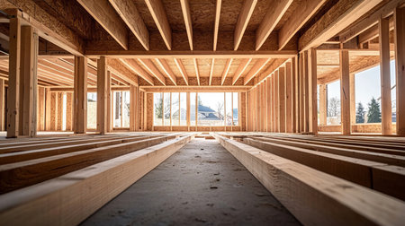 Wooden Framework Construction Subfloor Framing and Wall Assemblies in Interior Designの素材