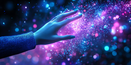 Futuristic Innovation in AI Concept Collaboration and Connection in a High-Tech Digital Worldの素材