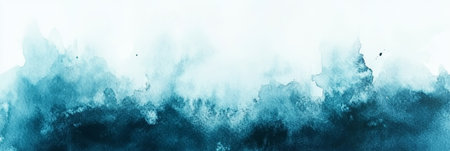 Stunning Turquoise Underwater Painting Texture with Ocean Backdrop, Grunge Ink and Abstract Swirlsの素材