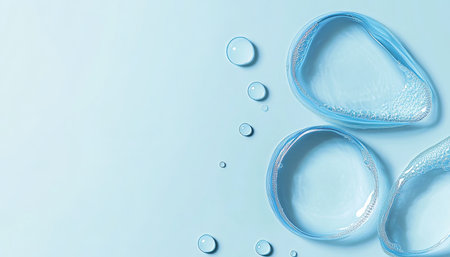 Serum Texture Research Scientific Study of Clear Drops for Innovative Skincare and Cosmetic Scienceの素材