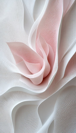 Gentle Gradient Abstract Background in Pastel Peach and White, Smooth Textures and Minimalist Designの素材