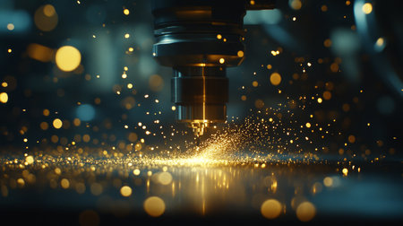 Modern Precision Machining Workshop Utilizing Advanced Technology for Efficient Productionの素材