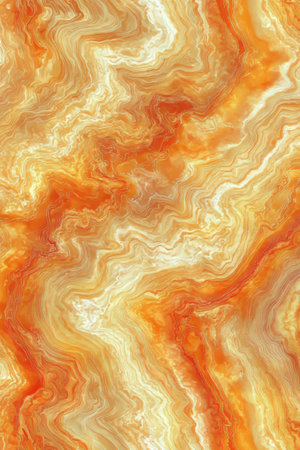 Elegant Watercolor Stone Texture Background in Soft Orange and Beige with a Subtle Marble Effectの素材