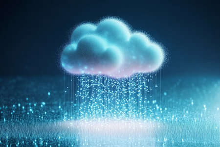 Luminous Cloud and Data Rain A Vision of Digital Transformation and Modern Connectivity Innovationの素材