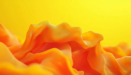 Elegant Abstract Wave Texture Background in Soft Yellow Tones for Minimalist Design Aestheticの素材