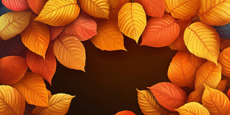 Autumn Splendor A Vibrant Array of Colorful Leaves for Artistic Background and Wallpaper Designの素材