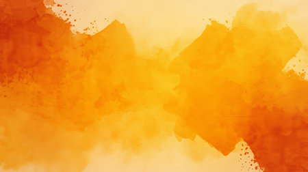 Elegant Abstract Art Background with Watercolor Stains in Warm Ochre and Lemon Tones, Retro Styleの素材