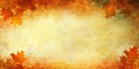 Abstract Autumn Backdrop with Mottled Leaves in Painted Grunge Texture for Thanksgiving Salesの素材