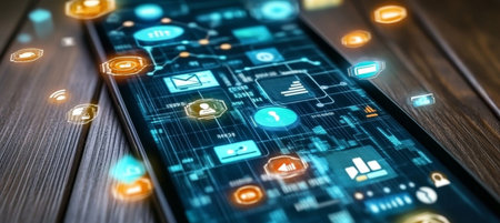 Technology Interface for Integrated Business Communication, Data Analytics, and Displaysの素材