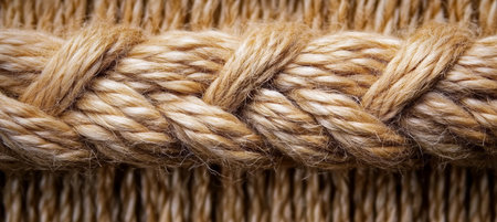 Stylish Vintage Jute Fiber Rope Texture Design for Crafting, Fashion Elements, and Macro Photographyの素材