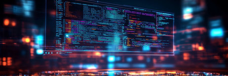 Innovative Coding Technologies A Dynamic Visual of Modern Web Design and Development Platformsの素材