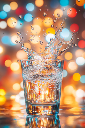 Liquid Artistry A Splash of Freshness Capturing Motion and Light in Dynamic Water Abstractsの素材