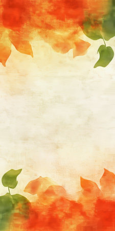 Mottled Autumn Foliage Design in Yellow, Orange, and Brown for Scrapbook Elements and Web Templatesの素材