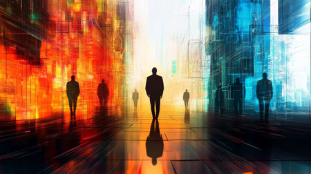 Exploring the Intersection of Nature and Technology in Urban Landscapes A Visual Journey Aheadの素材