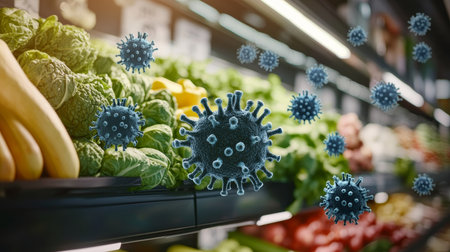 The Hidden Dangers of Germs in Marketplaces Challenges of Hygiene in Food Retail Environments Todayの素材