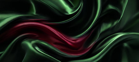 Elegant Deep Green Dark Velvet Texture Luxurious Soft Focus Background for Curtain Art Design Useの素材