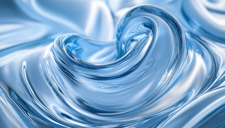Elegant Abstract Background Featuring Curving Shapes of Liquid Style with Smooth Textures and Wavesの素材