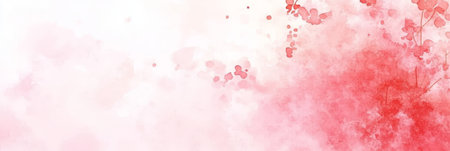Dreamy Ivory Watercolor Background with Delicate Pastel Flowers and Soft Abstract Floral Designの素材