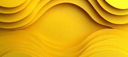 Elegant Light Yellow Abstract Wavy Geometric Patterned Design Background, Trendy Lemon Textureの素材