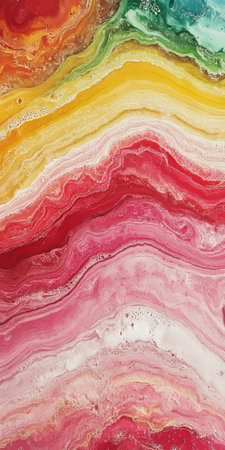 Pastel Colored Abstract Waves and Lines Intertwining in a Dreamy Futuristic Wallpaper Backgroundの素材