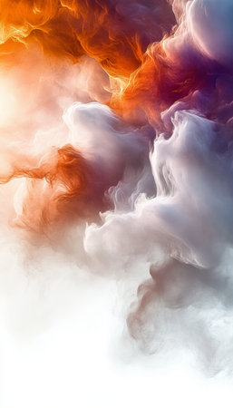 Stunning Radiant Skyscape with Ethereal Cloudscape Creating a Breathtaking Vista for Postersの素材