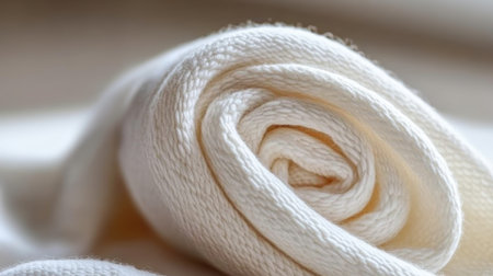 Cozy White Wool Spiral Texture with Soft Natural Fiber Pattern for Warm and Inviting Home Decorの素材