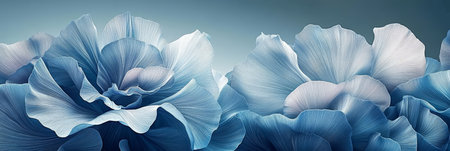 Ethereal Aquamarine Gradients Flowing in Delicate Ripples, Creating an Enchanting Abstract Designの素材