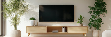 Modern Minimalist Living Room Furniture Ideas with Indoor Plants and Stylish Wall Decor for Homesの素材