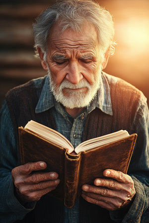 Nostalgic Moments Captured in a Leather Photo Album, Cherished Memories from the Pastの素材