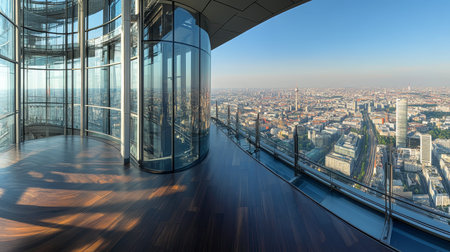 Berlin Skyline Featuring Iconic Telecommunications Tower and Modern Glass Architecture Viewsの素材