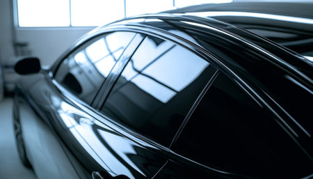 Sleek Vehicle Window Tint Enhances Privacy, Provides UV Protection, and Improves Energy Efficiencyの素材