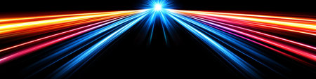 Dynamic Abstract Streams Of Data Flowing Through Bright Digital Networks and Innovative Technologiesの素材
