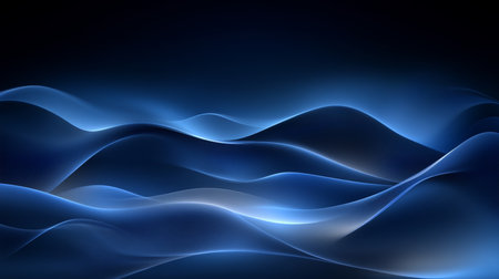 A Stunning Luminous Gradient Waves Background Ideal for Presentations on Modern Technology Trendsの素材