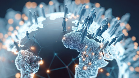Exploring Global Connections Through Diverse International Networking and Communication Channelsの素材