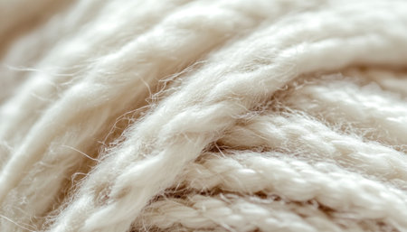 Cozy and Soft Coarse Cable Knit Yarn Bundle Perfect for Winter Projects and Crafting Enthusiastsの素材