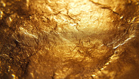 Elegant Golden Texture with Subtle Brush Strokes and Luminous Yellow Hues for Modern Design Projectsの素材