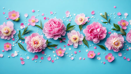 Elegant Floral Arrangement with Vibrant Blooms and Greenery for a Fresh and Romantic Backdropの素材