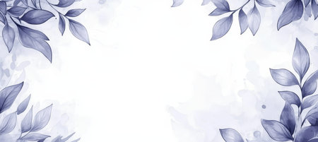 Delicate Watercolor Leaves and Foliage Decorative Elements for Elegant Cards and Invitationsの素材