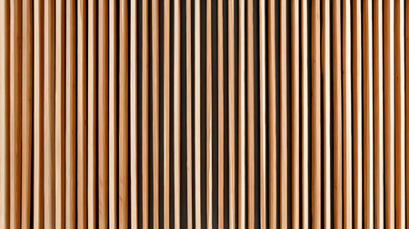 Stylish Wooden Wall Panelling with Subtle Gaps and Light Wood Tones for Modern Interior Designの素材
