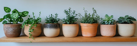 Indoor Jungle Showcase Featuring a Diverse Collection of Beautiful Potted Houseplants and Flowersの素材