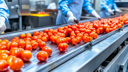 Highly Efficient Vegetables Processing and Professional Production Line Operation for Fruit Sortingの素材