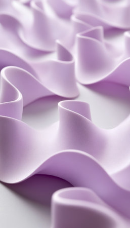 Subtle Periwinkle Waviness in Modern 3D Design Creates Dreamy, Serene Background Textures for Artの素材
